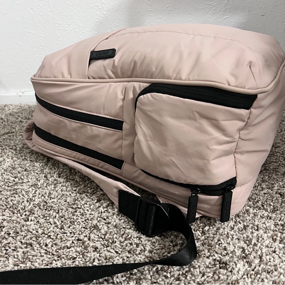 Calpak Luka Laptop Backpack Pink Rose Quartz 15" - Picture 4 of 10